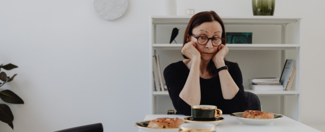 Women looking anxious